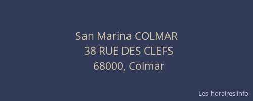 San Marina COLMAR
