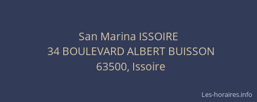 San Marina ISSOIRE