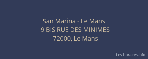 San Marina - Le Mans