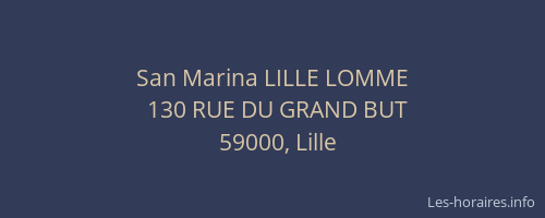 San Marina LILLE LOMME