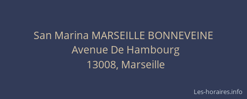 San Marina MARSEILLE BONNEVEINE