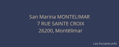 San Marina MONTELIMAR