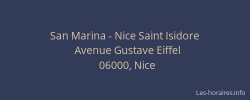 San Marina - Nice Saint Isidore
