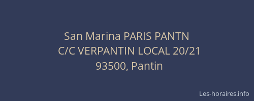 San Marina PARIS PANTN