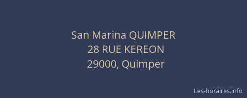 San Marina QUIMPER