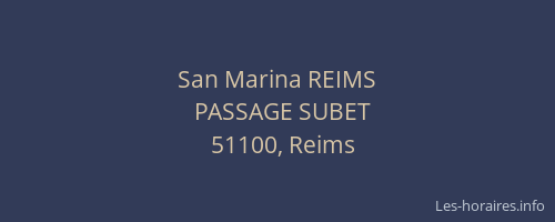 San Marina REIMS
