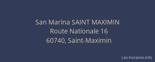 San Marina SAINT MAXIMIN