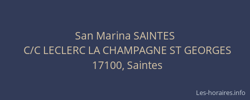San Marina SAINTES