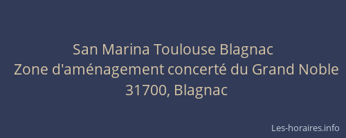 San Marina Toulouse Blagnac