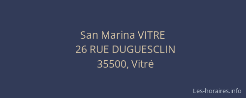 San Marina VITRE