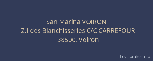 San Marina VOIRON