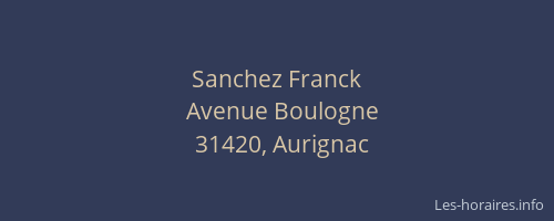 Sanchez Franck