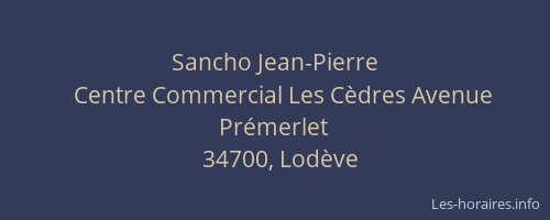 Sancho Jean-Pierre