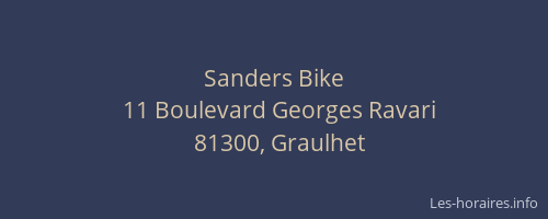 Sanders Bike