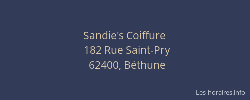 Sandie's Coiffure