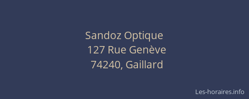 Sandoz Optique