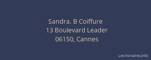 Sandra. B Coiffure