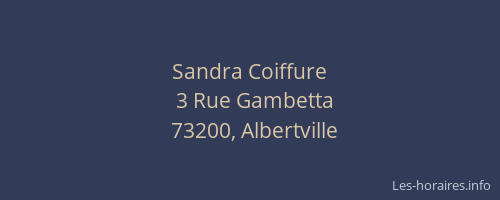 Sandra Coiffure