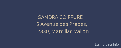 SANDRA COIFFURE