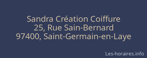 Sandra Cr&eacute;ation Coiffure