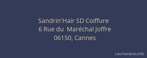 Sandrin'Hair SD Coiffure