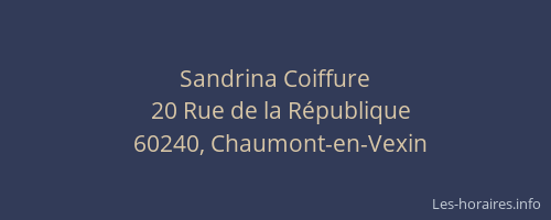 Sandrina Coiffure