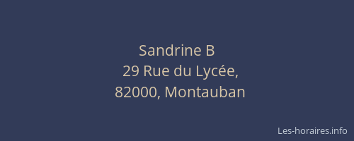 Sandrine B
