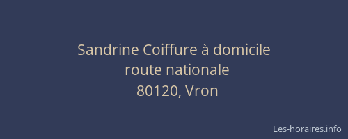 Sandrine Coiffure &agrave; domicile