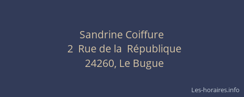Sandrine Coiffure
