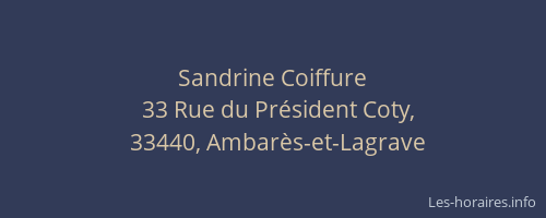 Sandrine Coiffure