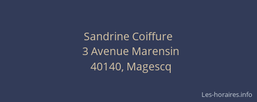 Sandrine Coiffure