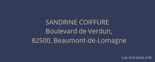 SANDRINE COIFFURE