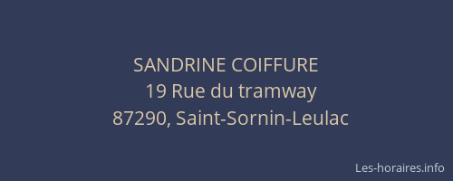 SANDRINE COIFFURE
