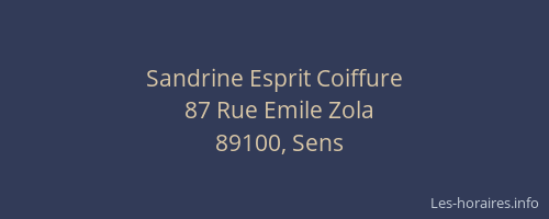 Sandrine Esprit Coiffure