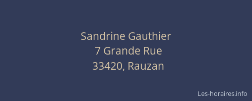 Sandrine Gauthier