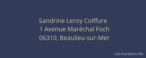 Sandrine Leroy Coiffure
