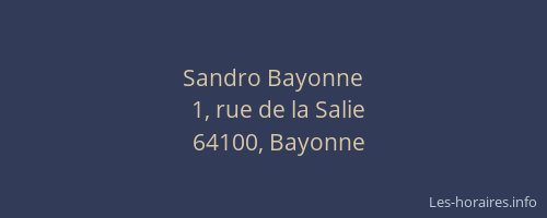Sandro Bayonne