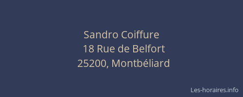 Sandro Coiffure
