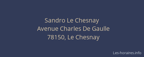 Sandro Le Chesnay