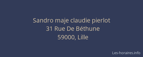 Sandro maje claudie pierlot