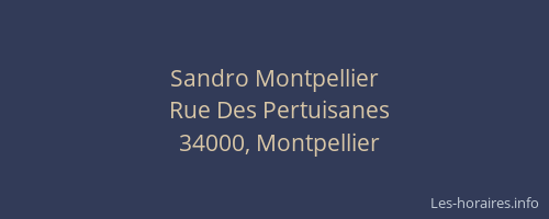 Sandro Montpellier