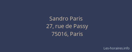 Sandro Paris