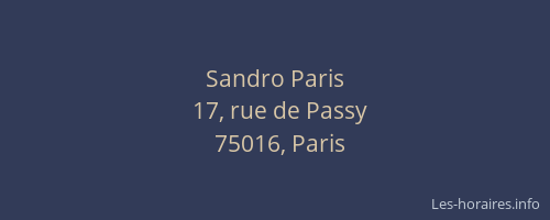 Sandro Paris