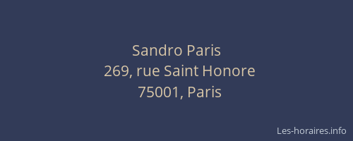Sandro Paris