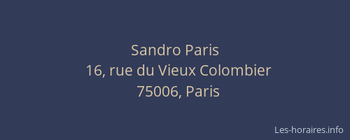 Sandro Paris