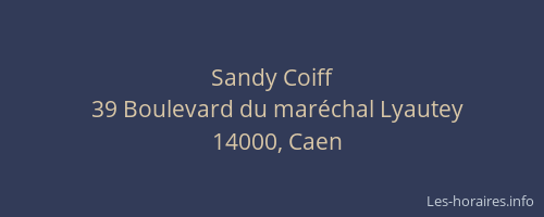 Sandy Coiff