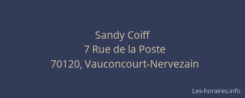 Sandy Coiff