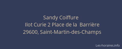 Sandy Coiffure