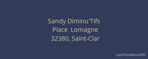 Sandy Diminu'Tifs