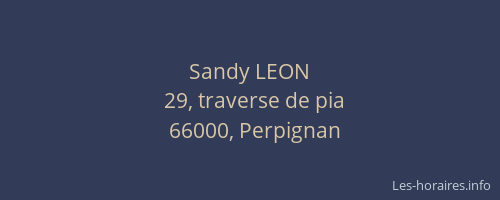Sandy LEON